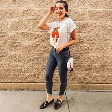 JENN ARDOR Mules for Women Flats Backless Loafers Shoes Slip On Slippers Pointed Toe Low Heel Work Slides Womens Mules Casual Shoes