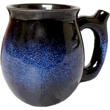 Starry Blue 15oz Unique Glazed Mug for Gifts