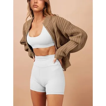 Stylish PRETTYGARDEN Zipper Cardigan for Fall Fashion