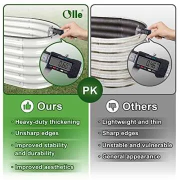 Olle 12-in-1 Galvanized Planter for Versatile Gardening