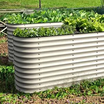 Olle 12-in-1 Galvanized Planter for Versatile Gardening