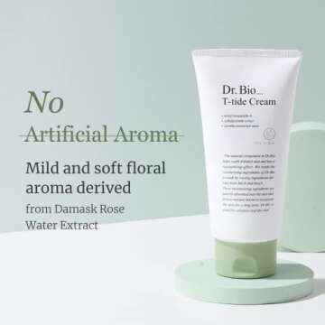 Dr.Bio T-tide Cream, Long-Lasting Hydration for 100 Hours, Relief from Dry, Itchy Skin with Shea Butter, Probiotics & Cica, Vegan & Organic, Fragrance-Free, Korean Skincare, hypoallergenic