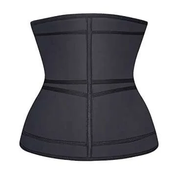 YIANNA Latex Waist Trainer for Women Tummy Control Jsculpt Double Sweat Trimmer Belt Workout Trainin...