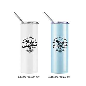 Customizable 20 OZ Color Changing Tumbler Gift Set