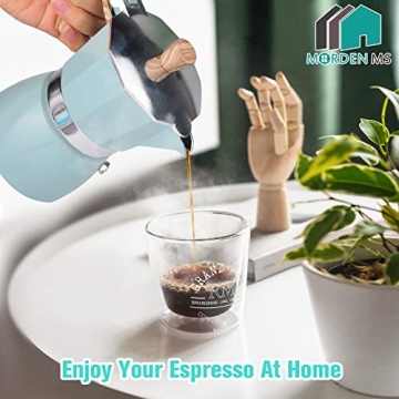 MORDEN MS Moka Pot Stovetop Espresso Maker for Italian Coffee