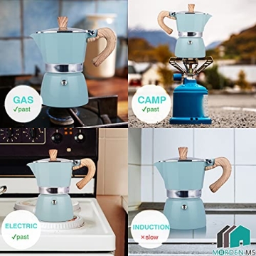 MORDEN MS Moka Pot Stovetop Espresso Maker for Italian Coffee