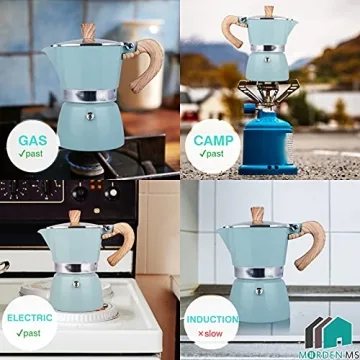 MORDEN MS Moka Pot Stovetop Espresso Maker for Italian Coffee