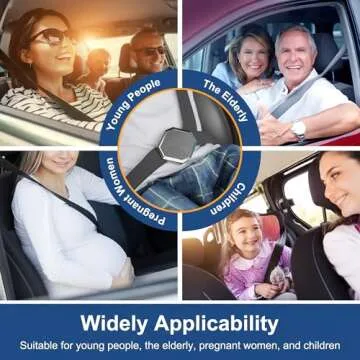 Zeyitian Car Seat Belt Adjuster. Seat belt clips for Shoulder Strap. Reduce Neck Irritation and Enhance Driving Comfort. Car Accessories