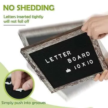 4 THOUGHT Felt Letter Board with 500 Letters