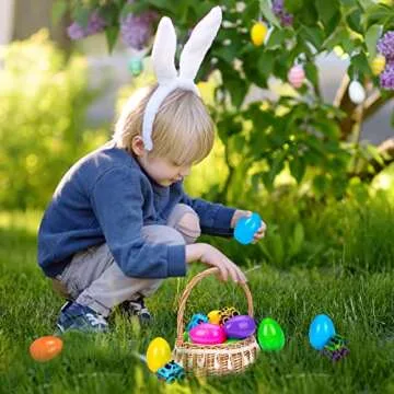 ThinkMax 12pcs Easter Eggs Prefilled with Pull Back Cars, with toys inside for Easter Eggs Hunt, Easter Basket Stuffers, Party Favor, and Classroom Prize Supplies