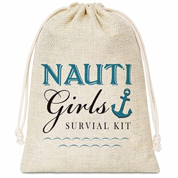 Nautical Hangover Kit Gift Bags for Bridal Showers & Parties
