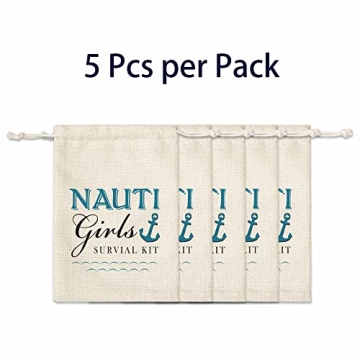 Nautical Hangover Kit Gift Bags for Bridal Showers & Parties
