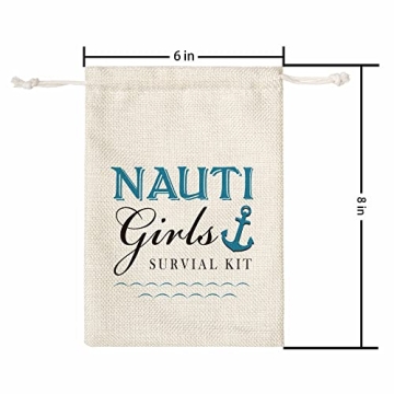 Nautical Hangover Kit Gift Bags for Bridal Showers & Parties