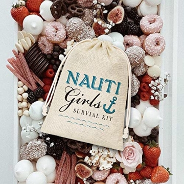 Nautical Hangover Kit Gift Bags for Bridal Showers & Parties