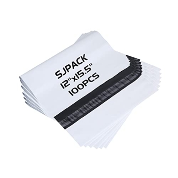 Durable SJPACK Poly Mailers - 100-Count Shipping Bags