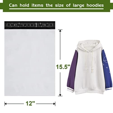 Durable SJPACK Poly Mailers - 100-Count Shipping Bags