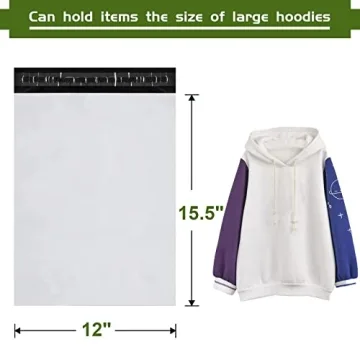 Durable SJPACK Poly Mailers - 100-Count Shipping Bags