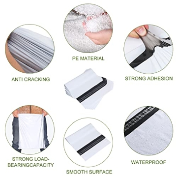 Durable SJPACK Poly Mailers - 100-Count Shipping Bags