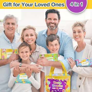 Bath Bombs for Kids with Surprise Inside, 32 Pack Bath Bombs with Land & Sea Animal Toys, Handmade F...