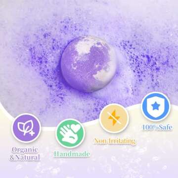 Bath Bombs for Kids with Surprise Inside, 32 Pack Bath Bombs with Land & Sea Animal Toys, Handmade Fizzy Colorful Bubble Children Bath Ball Gift Set for Kids Birthday, Easter Day, Christmas