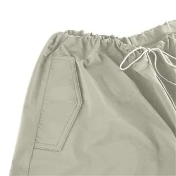 Miqil Women Baggy Cargo Pants Loose Low Waist Hip Hop Sweatpants Oversized Drawstring Wide Leg Hippie Joggers Trousers