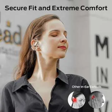 Monster Open Free AC100 Open Ear Headphones, Bluetooth 5.3 Wireless Headphones with Earhooks, Immersive Stereo Sound by Dual Large Driver, Clear Talk, 30H Playtime,Waterproof Sport Earbuds for Running