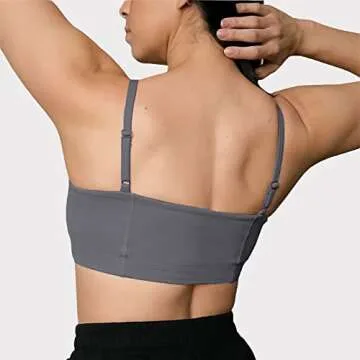 Aoxjox Women's Bandeau Sports Bra for Yoga and Workout