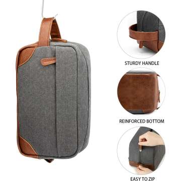 Vorspack Water Resistant Toiletry Bag for Men