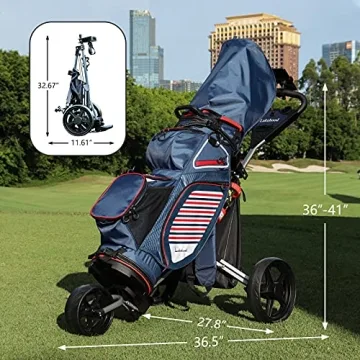Lakehood Golf Push Cart for Ultimate Course Convenience