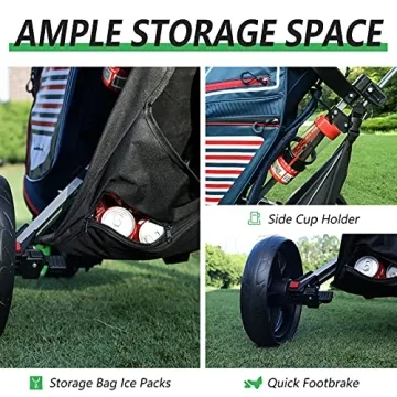 Lakehood Golf Push Cart for Ultimate Course Convenience