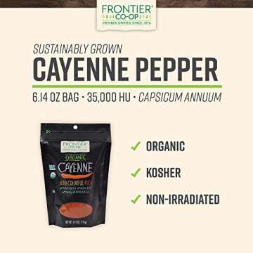 Frontier Co-op Organic Ground Cayenne Pepper 6.14oz