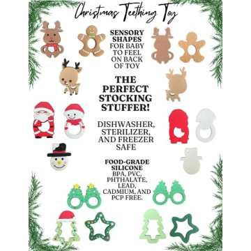 Christmas Soft Silicone Teethers for Babies - Safe & Festive