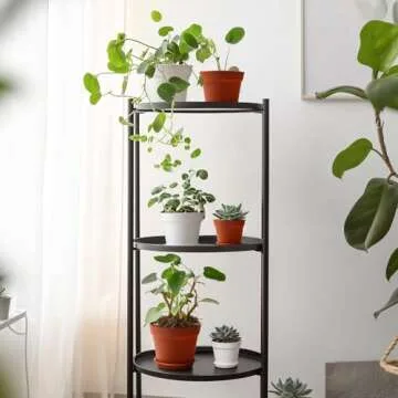 T4U 4 Inch Plant Pots 18-Pack - Small Plastic Planter with Drainage Hole and Saucer, Decorative Nursery Flower Pot Bulk for African Violet, Snake Plant, Succulent and All House Plants