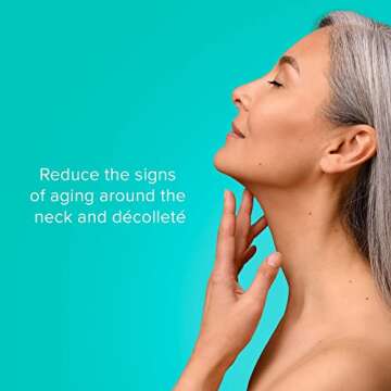 ClarityRx Keep Your Chin Up Anti-Aging Neck & Chest Serum, Natural Plant-Based Hyaluronic Acid Treat...