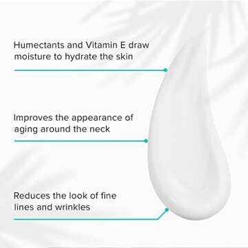 ClarityRx Keep Your Chin Up Anti-Aging Neck & Chest Serum, Natural Plant-Based Hyaluronic Acid Treatment for All Skin Types (1 fl oz)