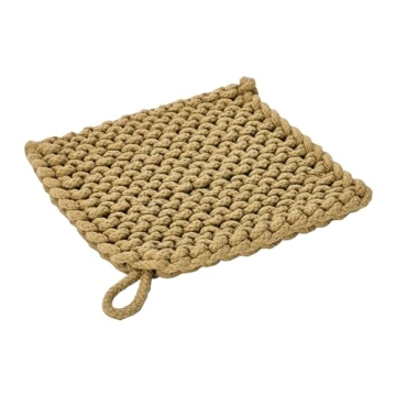 Creative Co-Op Cotton Crocheted Potholders for All