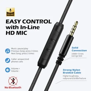 AILIHEN C8 Wired Headphones with Microphone