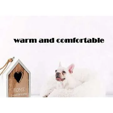 BODISEINT Modern Soft Plush Round Pet Bed for Cats or Small Dogs, Mini Medium Sized Dog Cat Bed Self Warming Autumn Winter Indoor Snooze Sleeping Cozy Kitty Teddy Kennel (20” D x 8'' H, Pink)