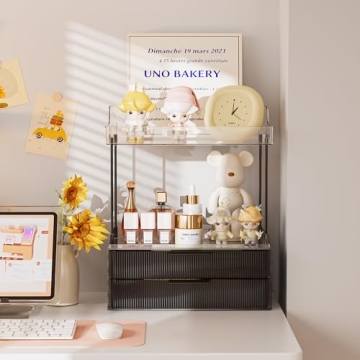 Stylish Delamu 2-Tier Bathroom Organizer for All Skincare Needs