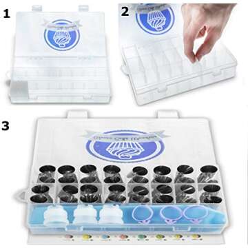 Aleeza Cake Wonders Get FROSTED! Piping Bags and Tips Set – 100 pcs Cake Decorating Kit with 40 Frosting Bags, 48 Icing Tips and Design Chart. Pastry, Cookie, Cupcake and Cake Decorating Supplies