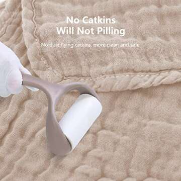 SWEET DOLPHIN 12 Pack Muslin Burp Cloths Large 100% Cotton Hand Washcloths for Baby - Baby Essentials Extra Absorbent and Soft Boys & Girls Milk Spit Up Rags for Newborn Registry - Brown, 20" X10"