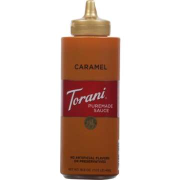 TORANI, SAUCE,MOCHA,CARAMEL 16.5 OZ