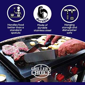 Professional Griddle Accessories Set by Chef - 9 pcs