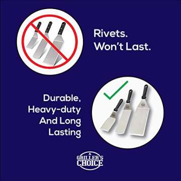 Professional Griddle Accessories Set by Chef - 9 pcs