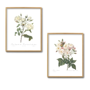 Vintage Botanical Prints Floral Decor Set of 3