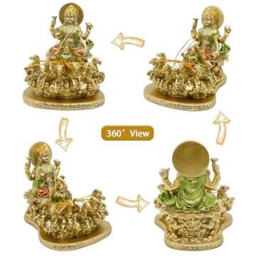 Hindu God Lord Surya Statue - India Home Temple Mandir Puja Idol Pooja Item Indian Diwali Decor Murt...