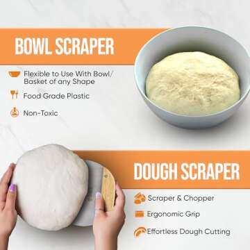 TRAILBLAZE Banneton Bread Proofing Basket Set for Sourdough