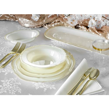 Elegant Rochelle Collection Disposable Plates for Every Event