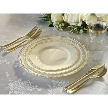 Elegant Rochelle Collection Disposable Plates for Every Event