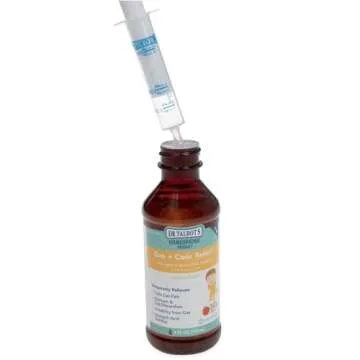 Dr. Talbot's Gas + Colic Relief Liquid Medicine, Naturally Inspired, for Infants, Includes Syringe, Apple Juice Flavor, 4 Fl Oz